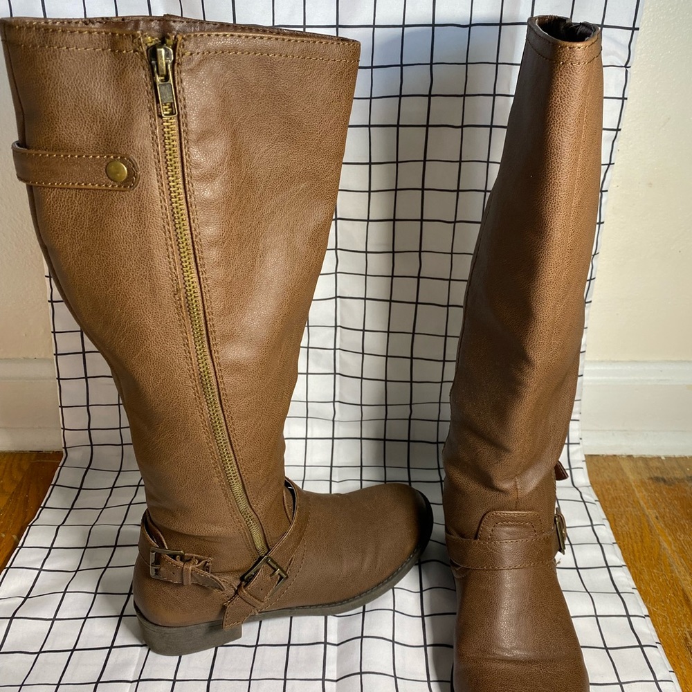 Brown Knee-High Boots
